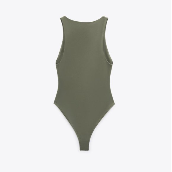 ZARA BODYSUIT WITH SNAP BOTTOM - Picture 2 of 5